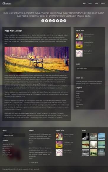 Website Templates Obscura